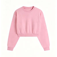 Vente directe usine – Nouveaux sweats à capuche courts en tricot pour femme, à épaules tombantes, manches longues, décontractés, pour l'extérieur, printemps-automne