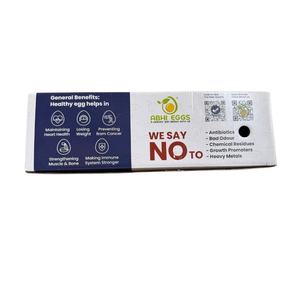 Caja de Cartón para Huevos Impresa Personalizada de Calidad de Exportación, Empaque de Grado Alimenticio para Huevos Frescos de Granja, Disponible al Mejor Precio de Mayorista - Product Image 1