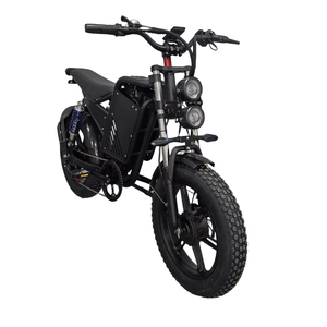 Vélo de ville et de montagne électrique au lithium de 20 pouces, 7 vitesses, moyeu arrière sans balais, 48V 15Ah, suspension avant en acier, double suspension - Product Image 2