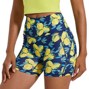 Nuevos shorts de ciclista sublimados con logo personalizado para mujer, transpirables, de corte ajustado, servicio OEM, leggings de poliéster y nailon. - Product Image 4