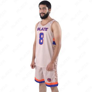 Blaze Fight Wear Basketball Uniforme Unisexe Adulte Haute Qualité Respirant Sportswear Basketball Shirt Summer Shorts Imprimé Logo - Product Image 3