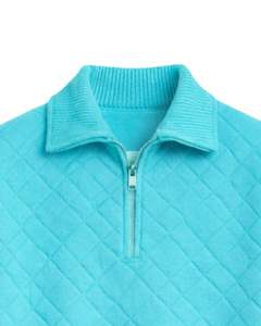 Suéter de Punto de Lujo para Hombre con Cierre de Cremallera, Ajuste Regular Premium, Tejido Suave, Proveedor Mayorista OEM, Línea para EE. UU. y Europa - Product Image 3