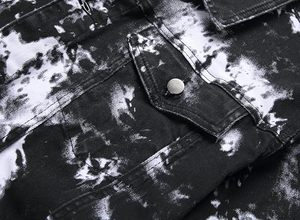 Veste en jean décontractée pour homme, 100 % coton, avec logo personnalisé sur le devant, respirante, écologique, séchage rapide, 280 g, pour usage extérieur, haute qualité, vente en gros - Product Image 4