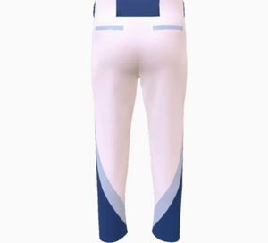 Pantalons de baseball à rayures longues pour hommes, personnalisés avec logo sublimé, vente en gros - Product Image 2
