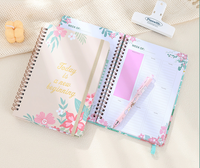 2024 A5 imprimé planificateur couverture Journal boîte-cadeau reliure à feuilles mobiles cahier à spirale matériau de recyclage écologique pour les étudiants