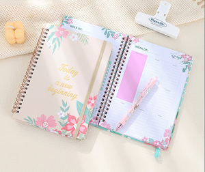 2024 A5 Printed Planner Cover Journal Gift Box Loose-<b>leaf</b> Binding Spiral Notebook Eco-Friendly Recycling Material for Students - Product Image 5