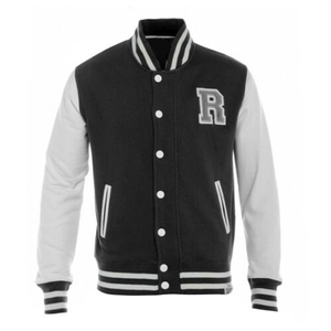 เสื้อแจ็คเก็ตเบสบอลพรีเมียมแบบ Letterman สำหรับโรงเรียน/วิทยาลัย แขนผ้าฝ้าย ปักลายตามสั่ง ปลายแขนแบบริบ กันน้ำ - Product Image 3