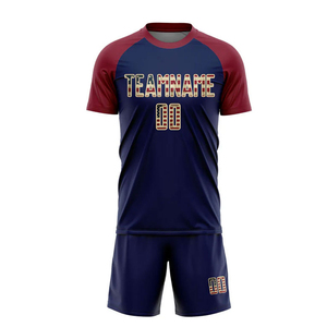Soccer Uniforms Printed Quick Dry Breathable Custom Logo Team Name 100% Polyester Sublimated Wholesale Sportswear With Oem - Product Image 3