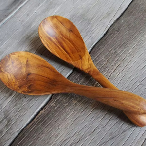 Juego de utensilios de madera para servir arroz, resistentes al calor, aptos para lavavajillas y microondas, protegen las sartenes - Product Image 1