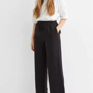 Pantalon de jogging pour femmes, taille élastique, confortable, décontracté, en coton et lin, pour l'été, pantalon de fitness, pantalon slim - Product Image 6