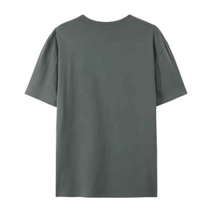 Camiseta Oversize Personalizada de Algodón Pesado con Cuello Redondo, Hombros Caídos, Manga Corta, Lisa, Casual, Unisex, Venta al por Mayor - Product Image 2