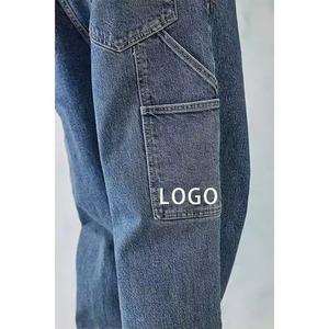 Pantalones Cargo Rectos Holgados Transpirables Ecológicos con Múltiples Bolsillos Casuales de Talla Grande de Cintura Media para Hombre Primavera Otoño Poliéster/Algodón - Product Image 5