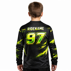 เสื้อเจอร์ซีย์โมโตครอส MX พิมพ์ลายตามสั่งสำหรับผู้ใหญ่ แขนยาว สำหรับแข่งรถ ATV มอเตอร์ไซค์ กีฬา แห้งเร็ว ระบายอากาศได้ดี - Product Image 6