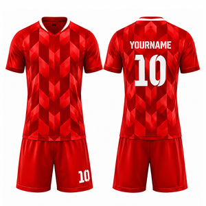 เสื้อฟุตบอลคอกลมแขนสั้นแบบซับลิเมชั่นสั่งทำขายส่งสำหรับผู้ชายและผู้หญิง ระบายอากาศได้ดี แห้งเร็ว สวมใส่สบาย รับผลิตแบบ OEM - Product Image 6