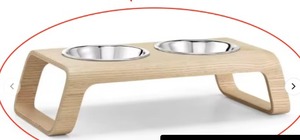 Soporte de Madera para Comida de Perro, Moderno y Duradero, Triangular, Ajustable, con Pañuelo para Mascotas Sublimado con Impresión por Transferencia Térmica, Venta al Por Mayor - Product Image 5
