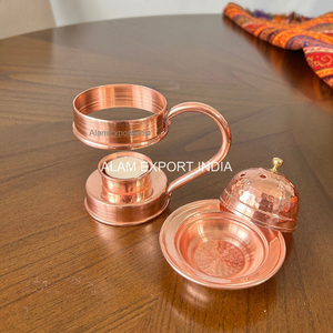 Reasonable Price Pure Copper Hammered Design Incense <b>Oil</b> <b>Burner</b> With Handle Included Best Selling Product Copper Finished Deco - Product Image 2