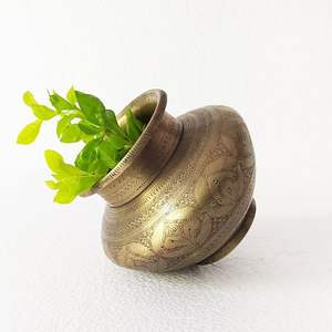 Maceta Alta de Latón Moderna para Bodas, Resistente al Óxido, Hecha a Mano, para Flores - Product Image 5