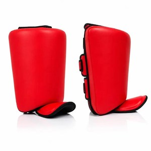 Dawnforce – Protège-tibias professionnels en cuir microfibre durable avec logo personnalisé pour la boxe, le MMA et l'entraînement de fitness - Product Image 2
