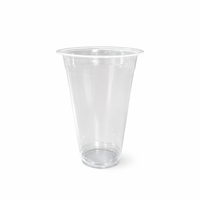 Gobelet en plastique PP polypropylène durable, fin et haut, 18 oz, 6,5 g, pour cocktail, fabriqué en Indonésie