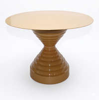 Mesa de Centro Portátil Contemporánea de Aluminio Premium, Mesa Auxiliar de Metal para Sala de Estar, Muebles para Hotel, Cafetería, Exportación a Granel