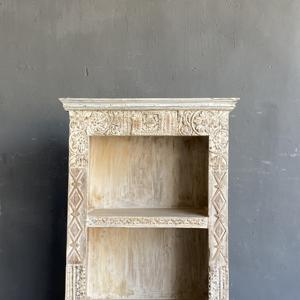 Meilleure collection d'étagères bibliothèques hautes en bois massif sculpté à la main, art antique de l'Himalaya - Product Image 2