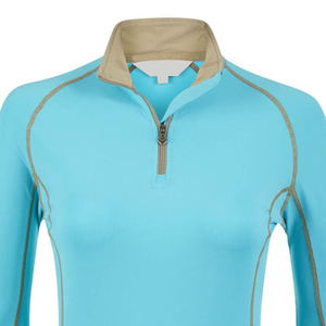 Wholesale Low Price OEM Custom Compression Sports <b>Tops</b> Horse Riding Women Long <b>Sleeve</b> Show Equestrian Shirt Hot Sale - Product Image 2
