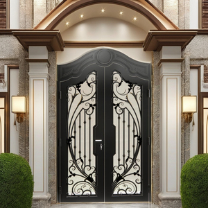 Portes d'entrée en fer forgé de luxe pour maisons – Designs élégants de portes principales avec détails métalliques personnalisés pour les extérieurs de maisons modernes - Product Image 2