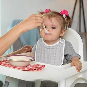 Ensemble de bavoirs pour bébé en mousseline de bambou 95% et élasthanne 5% - Bavoirs flexibles et écologiques pour bébés de 0 à 24 mois - Product Image 4