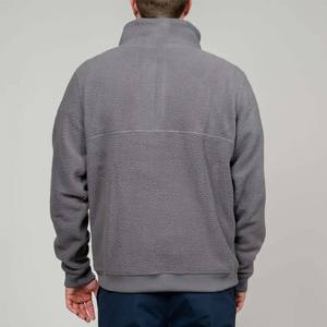 Sweat-shirts pour hommes couleur gris foncé très demandés, 100% polaire, grammage lourd, poches latérales, coupe oversize, unisexe - Product Image 3