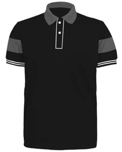 High Quality Cotton Polyester Spandex Tri-blend Regular Fit Smart Casual Striped Short Sleeve Button-up Golf <b>Polo</b> Shirts For <b>Men</b> - Product Image 3