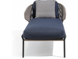 ROBD-002 Lit de Jardin Moderne en Rotin avec Coussins Bleu Marine, Structure en Aluminium, Durable et Confortable, Mobilier de Jardin 6 Places Résistant aux Intempéries - Product Image 4