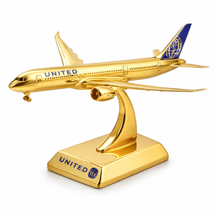ของที่ระลึก ของขวัญ ที่ทับกระดาษแบบกำหนดเอง รูปปั้นโลหะ 3 มิติขนาดเล็ก รูปเครื่องบินสายการบิน สำหรับวางบนโต๊ะ - Product Image 5