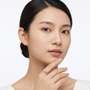 S925 Jewelry Set Cluster <b>Ring</b> Good Quality Flower Shape Fine Jewelry <b>Rings</b> for Women Fashion Jewelry Wholesale - Product Image 2