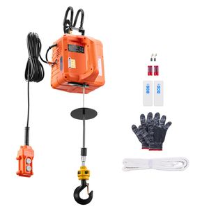 "3 in 1 Electric <b>Hoist</b> Winch 1100 Lbs Capacity 1500W Portable Power Winch 30 ft Lifting Height 16 Ft/min Wire for Cranes" - Product Image 3
