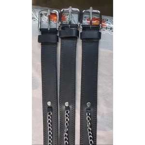 Cinturones de Cuero para Hombre con Hebilla de Acero Grabada a Mano - Talla Personalizada, Negro, Marrón, Chocolate, Juegos de Regalo - Product Image 5