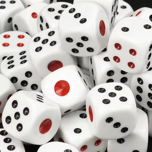 Dés de jeu personnalisés à prix d'usine, dés en résine plastique transparente colorée, cube à coins arrondis pour jeux de société - Product Image 3