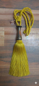 Classic Navy Blue <b>Curtain</b> Tiebacks with Gold Rope and Tassel Decorative Accessories - Product Image 2