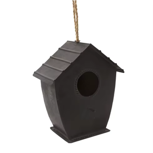 Nichoir en métal résistant aux intempéries, conçu pour l'extérieur, offrant un abri sûr pour les petits oiseaux. - Product Image 5