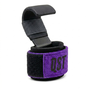 Neoprene Weightlifting Wrist Support Heavy Duty Lifting Hooks Anti Slip Grip Breathable Gym Training <b>Straps</b> Deadlift Strength - Product Image 1