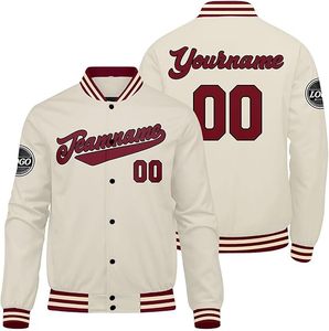 Wholesale Custom Embroidery Letterman <b>Mens</b> <b>Jacket</b> Breathable Polyester Red Bomber Varsity Regular Fit <b>Long</b> <b>Jacket</b> for <b>Men</b> - Product Image 1