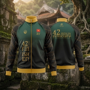 Veste d'entraînement de course personnalisée, vêtements de sport légers pour marathon, 95% coton, 5% élasthanne, vêtements de sport respirants - Product Image 1