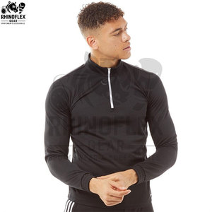 Hot Sales New Design Custom Logo Half <b>Zip</b> <b>up</b> Collar 220g Casual <b>Polo</b> TShirt for Men for Women - Product Image 4