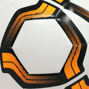 Balón de Fútbol de PU Blanco, Naranja y Negro, Impresión por Sublimación, Balón Deportivo para Todas las Estaciones, Uso en Exteriores, Entrenamiento - Product Image 6