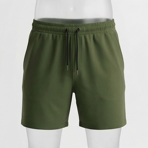 Pantalones Cortos Deportivos de Algodón 100% para Hombre, con Logotipo Personalizado, Tejido Sólido, para Gimnasio, Natación, Playa, Verano, Color Liso, Servicio OEM, Estilo Premium - Product Image 1