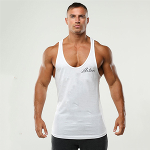Débardeur de sport personnalisé pour homme, style hip-hop, pour la musculation, motif uni, 180g, écologique, respirant, séchage rapide - Product Image 3