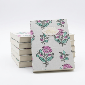Handmade Block Printed Notebooks Custom Cotton Paper Journals Artisan Vintage Diary Bulk Sustainable <b>Stationery</b> <b>Gifts</b> - Product Image 1
