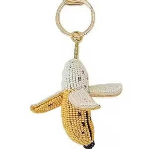 FOX Creative Seed Beads Embroidery Keychain Unique Pattern Beautiful Beaded Embroidery Keychain With Seed Beads - Product Image 3