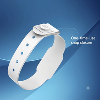 Bracelet médical jetable et recyclable, balise portable RTLS, BLE 5.0, indice IP67, matériau TPU, autonomie de 5 mois, température d'utilisation