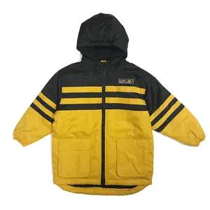 ODM Boy's Autumn Trendy Nylon Twill Padded Hood Children Sport Jacket