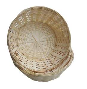 Cesta de Almacenamiento de Bambú, Cesta de Regalo de Bambú, Cesta de Servir de Bambú con Asa, Hecha a Mano, Venta al Por Mayor, Hecho en Vietnam - Product Image 1